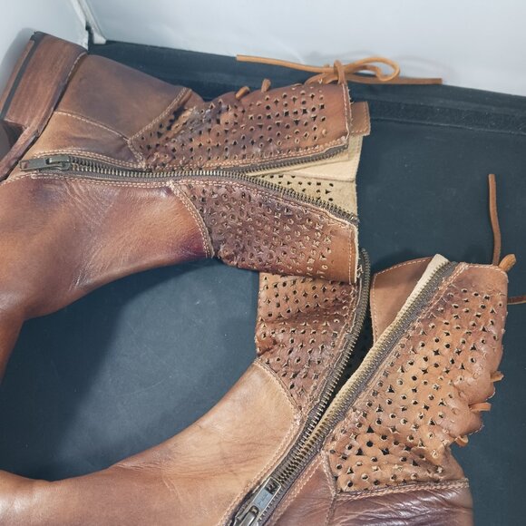 Bed Stu Tan Taupe Leather Cheshire Boots Women's size 9.5M - Picture 11 of 12
